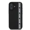 DKNY 3D Rubber Repeat Logo Line tok iPhone 16-ra Fekete - 0. kép