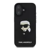 Karl Lagerfeld 3D Rubber Ikonik tok iPhone 16-hoz fekete - 0. kép