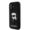 Karl Lagerfeld 3D Rubber Ikonik tok iPhone 16-hoz fekete - 1. kép