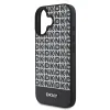 DKNY PU Leather Repeat Pattern Bottom Stripe MagSafe tok iPhone 16 Plus Fekete - 2. kép