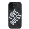 Guess PU Leather 4G Big Love Logo MagSafe tok iPhone 16-hoz fekete - 0. kép