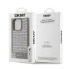 DKNY PU Bőr Ismétlődő Minta alsó Csík MagSafe tok iPhone 16 Pro-hoz Barna - 4. kép