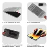 Teljes felületén ragasztott Easy-Stick dobozos üvegfólia IPHONE 16 FEKETE üvegfólia - 2. kép