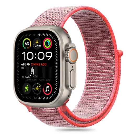 TECH-PROTECT NYLON APPLE WATCH 6 / 7 / 8 / 9 / 10 / SE (40 / 41 / 42 MM) HOT PINK szíj