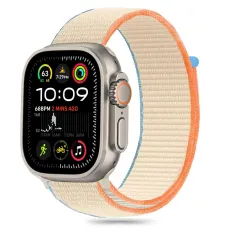 TECH-PROTECT NYLON APPLE WATCH 6 / 7 / 8 / 9 / 10 / SE / ULTRA 1 / 2 (44 / 45 / 46 / 49 MM) CREAM szíj