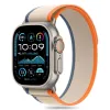 Tech-protect Nylon Szíj Apple Watch 6 / 7 / 8 / 9 / 10 / Se / Ultra 1 / 2 (44 / 45 / 46 / 49 Mm) Krém/narancs - 0. kép