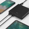 UNIQ Surge 90W 2xUSB Quick Charge 3.0 + 2xUSB-C PD 3.0 HUB, töltőállomás szénfekete - 2. kép