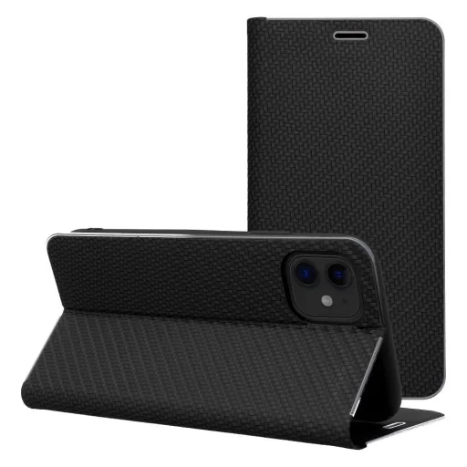 LUNA Fliptok Carbon iPhone 16 Plus tok fekete