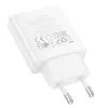Borofone fali töltő BN24 Wish - USB + Type C - PD QC 3.0 20W fehér - 4. kép