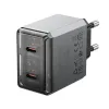 Borofone Hálózati töltő BN21 Lena - 2xType C - PD 40W szürke - 1. kép