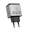 Borofone Hálózati töltő BN21 Lena - 2xType C - PD 40W szürke - 3. kép