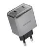 Borofone Hálózati töltő BN21 Lena - 2xType C - PD 40W szürke - 4. kép