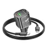 Borofone fali töltő BN17 Napfény - USB + Type C - QC 3.0 PD 20W 3A Type C-hez Type C kábel fekete - 3. kép
