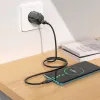Borofone fali töltő BN17 Napfény - USB + Type C - QC 3.0 PD 20W 3A Type C-hez Type C kábel fekete - 4. kép