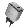 Borofone Hálózati töltő BN20 Lena - USB + Type C - PD 35W szürke - 0. kép