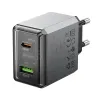 Borofone Hálózati töltő BN20 Lena - USB + Type C - PD 35W szürke - 1. kép