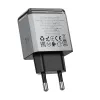 Borofone Hálózati töltő BN20 Lena - USB + Type C - PD 35W szürke - 3. kép
