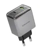 Borofone Hálózati töltő BN20 Lena - USB + Type C - PD 35W szürke - 4. kép