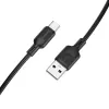 Borofone Kábel BX113 Lenny - USB Type-C - 3A 1 méter fekete, - 0. kép