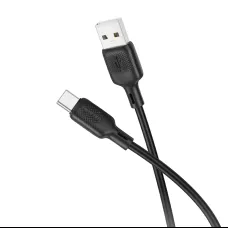 Borofone Kábel BX113 Lenny - USB Type-C - 3A 1 méter fekete,