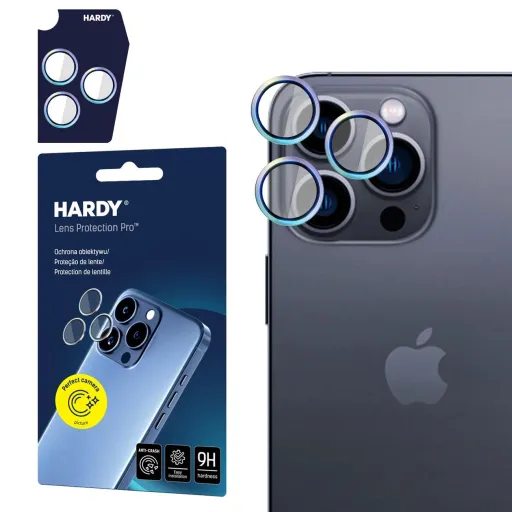 Apple iPhone 16 Pro /16 Pro Max - HARDY Lencsevédő Pro Szivárvány üvegfólia Apple iPhone 16 Pro /16 Pro Max - HARDY Lencsevédő Pro Szivárvány üvegfólia