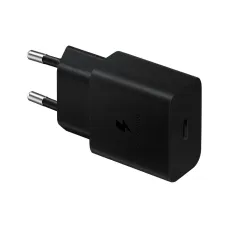 SAMSUNG eredeti töltő Type C + kábel Type C to Type C PD 3A 15W EP-T1510XBEGEU fekete blister