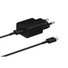 SAMSUNG eredeti töltő Type C + kábel Type C to Type C PD 3A 15W EP-T1510XBEGEU fekete blister - 2. kép