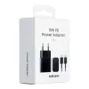 SAMSUNG eredeti töltő Type C + kábel Type C to Type C PD 3A 15W EP-T1510XBEGEU fekete blister - 3. kép