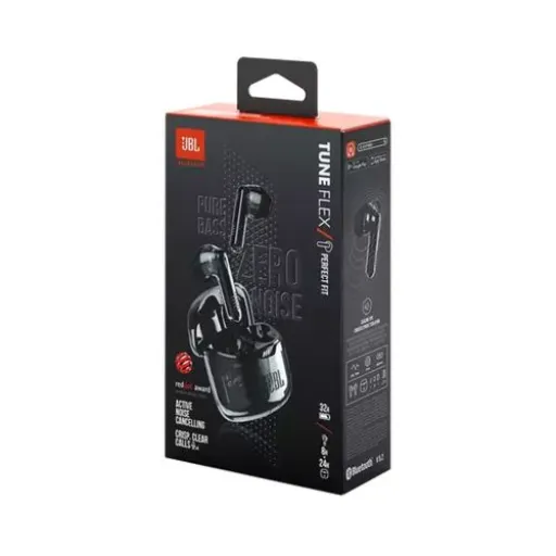 JBL Tune Flex Ghost Edition TWS Bluetooth Vezeték Nélküli Fülbe Dugható Fülhallgató Ghost Black EU