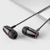 Joyroom vezetékes fülhallgató, In-Ear fejhallgató távirányítóval és mikrofonnal, 3.5 mm csatlakozó, fekete EU (JR-EL114-BLK) - 1. kép