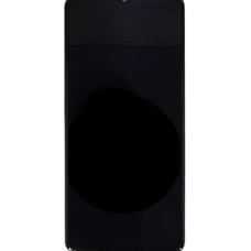 LCD kijelző + Érintőképernyő + Előlap Samsung A235 Galaxy A23 fekete (Szervizcsomag)