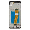 LCD kijelző + Érintőegység + Előlap Samsung A025G Galaxy A02s Fekete - 0. kép