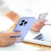 Kártyatartós tok IPHONE 15 Pro Max lila - 4. kép