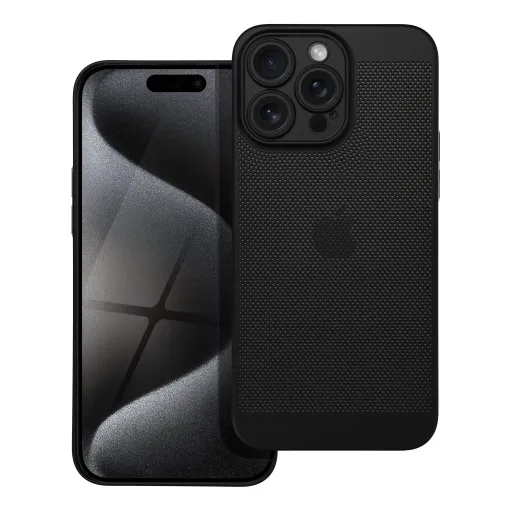 BREEZY tok iPhone 15 Pro Max fekete tok BREEZY tok iPhone 15 Pro Max fekete tok