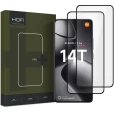 Edzett üveg Hofi Glass Pro+ 2-pack Xiaomi 14T/14T Pro fekete üvegfólia