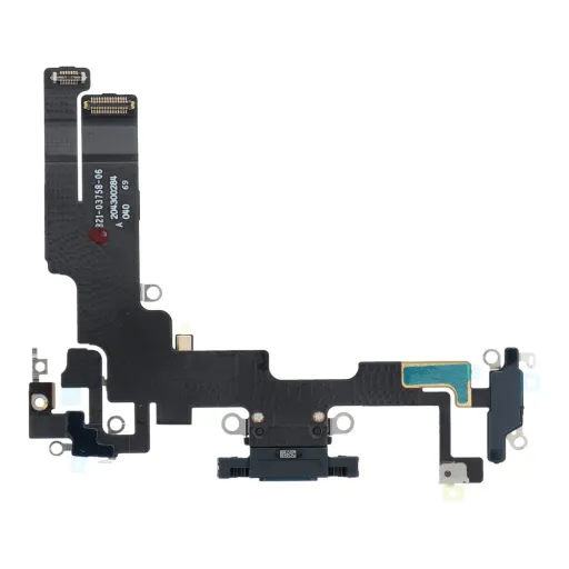 Töltőcsatlakozó flex USB iPhone 14 fekete OEM