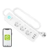 Gosund P1 PLUS WiFi fliptok (4x AC schuko, 3x USB-A) Tuya - 1. kép