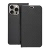 LUNA fliptok Carbon iPhone 15 Pro Max tok fekete - 0. kép