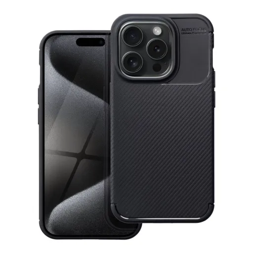CARBON PREMIUM tok IPHONE 15 Pro fekete tok CARBON PREMIUM tok IPHONE 15 Pro fekete tok