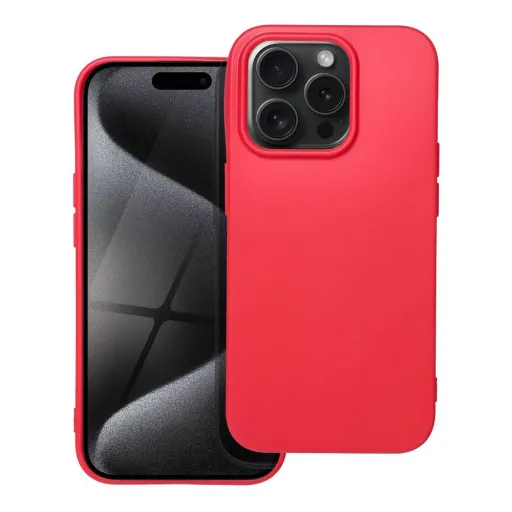 SOFT tok IPHONE 15 Pro piros tok SOFT tok IPHONE 15 Pro piros tok