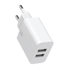 Mcdodo Kettős USB Töltő CH-6721 (EU) Type-C Kábel 1m Utazó Szett (fehér) - 0. kép