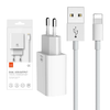 Mcdodo CH-6720 Kettős USB Töltő (EU) Lightning 1m Utazó készlet (fehér) tok - 3. kép