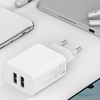 Mcdodo CH-6720 Kettős USB Töltő (EU) Lightning 1m Utazó készlet (fehér) tok - 4. kép