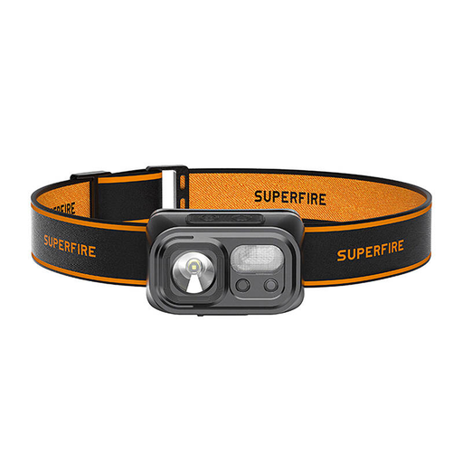 Fejlámpa Superfire HL23-S, 350lm, USB-C