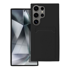 kártyatartós fliptok Samsung Galaxy S24 Ultra fekete tok