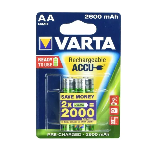 VARTA R6 akkumulátor 2600 mAh (AA) 2 db feltöltött