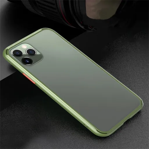 Szilikon matt tok iPhone 11 zöld