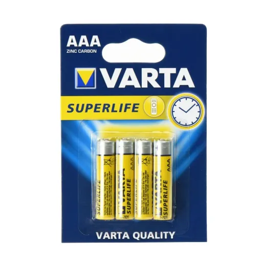 VARTA Cink R3 elem Superlife (AAA) 4 db