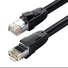 Ugreen Ethernet patchcord kábel RJ45 Cat 8 T568B 1m fekete (70327)