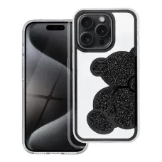 TEDDY BEAR tok iPhone 15 Pro Max fekete tok